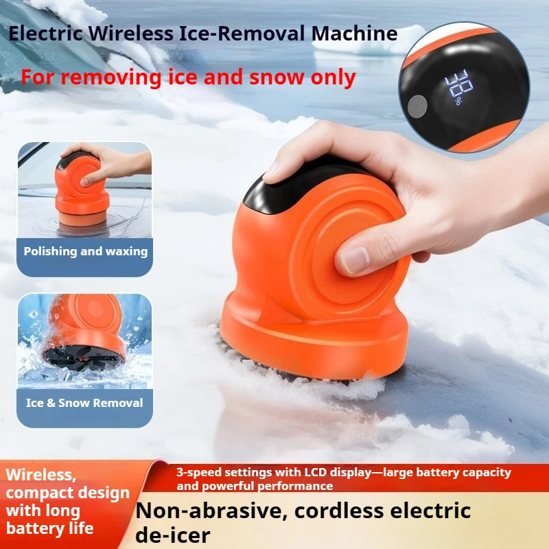 Newly‑Upgraded 2‑in‑1 Car Polishing and De‑Icing Machine, Will Not Scratch Car Paint or Glass