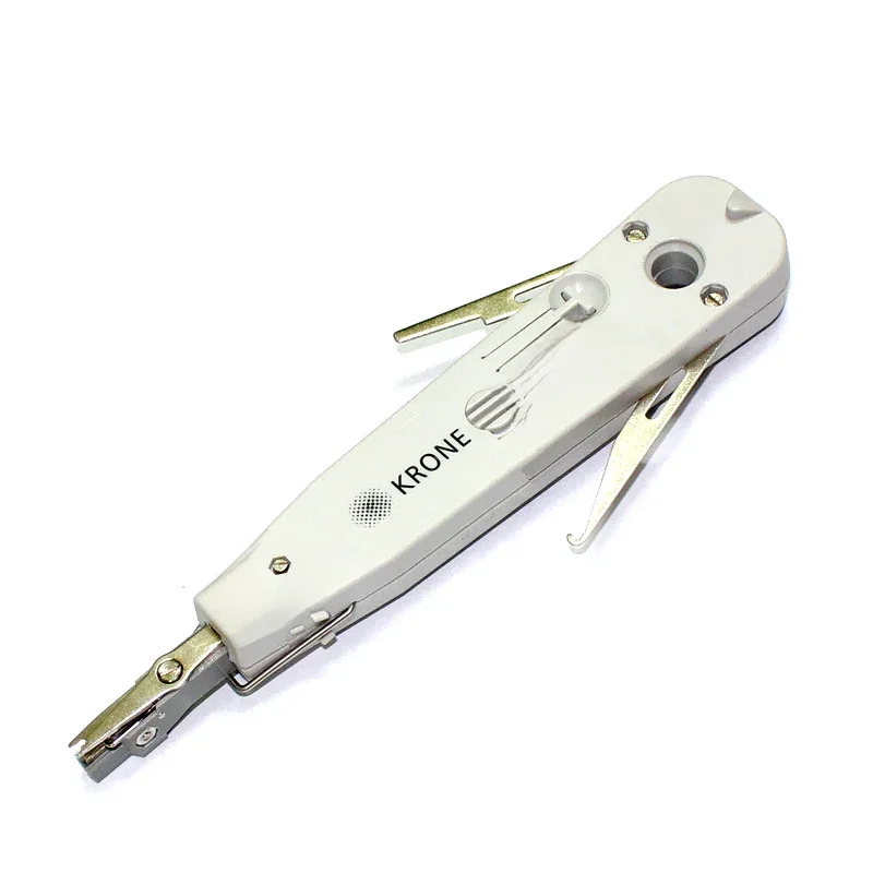 Narzędzie do zaciskania kabli Krone LSA Punch Down, obcinak do przewodów 110, złącze RJ45 Keystone Jack, szczypce do zaciskania telekomunikacyjnych kabli, kabel sieciowy, moduł telefoniczny, panel krosowniczy. — zdjęcie 2