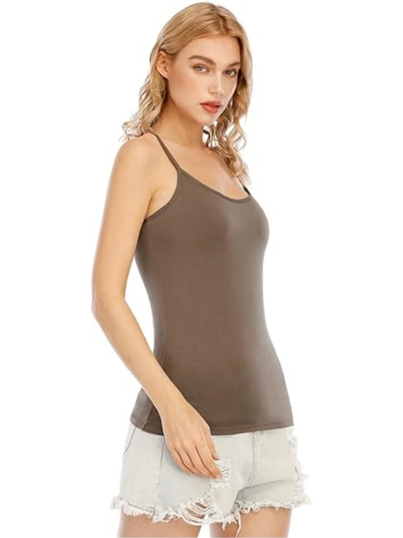 Camisole tops, casual crewneck summer sleeveless tops, women\'s clothing