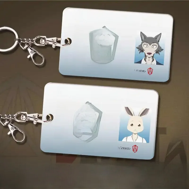 Porte-cartes Anime Beastars Legoshi Hal Rouis en acrylique, étui pour carte d'étudiant, carte bancaire, porte-clés de dessin animé, cadeau