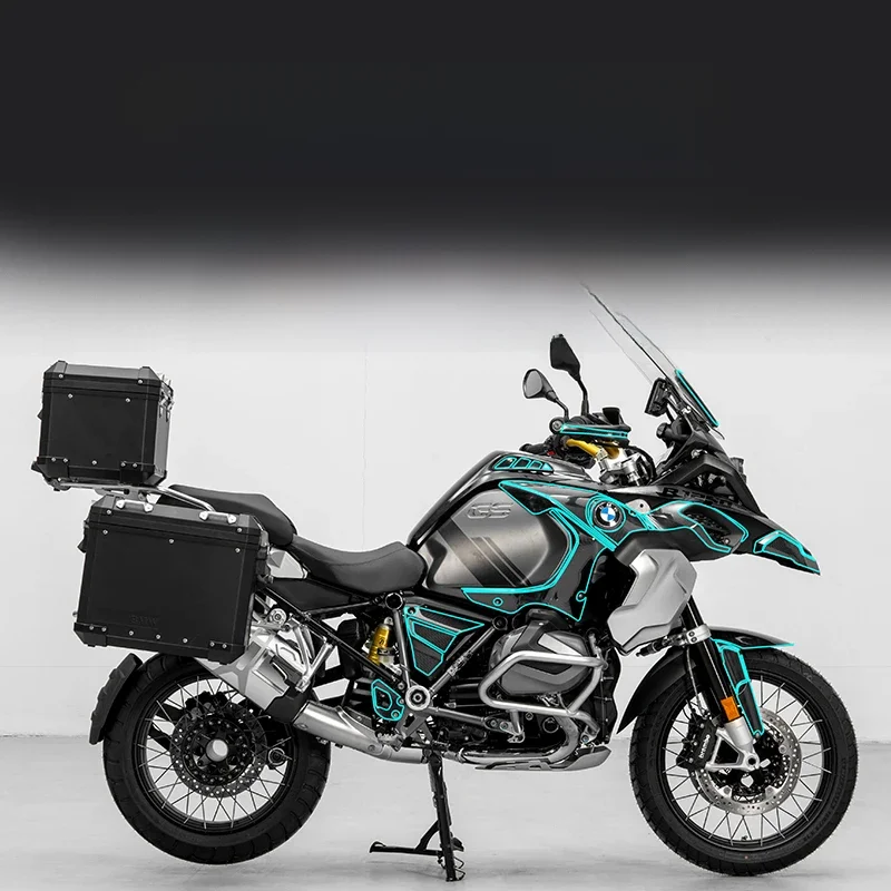 Autocollants de protection en Fiber de carbone de haute qualité pour moto BMW R1250GS ADV, pièces en plastique pour carrosserie, accessoires de zone