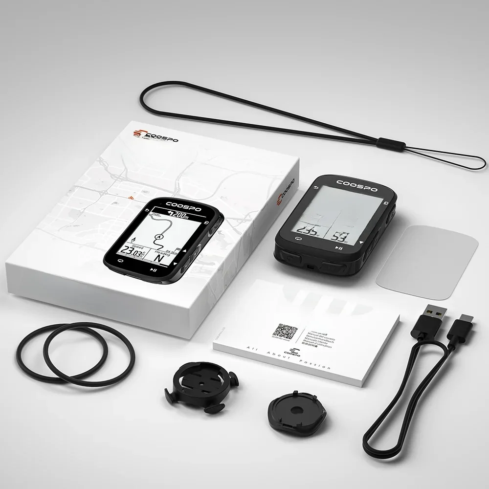 COOSPO CS500 komputer rowerowy nawigacja GPS Bluetooth5.0 licznik rowerowy bezprzewodowy prędkościomierz rowerowy stoper rowerowy ANT + — zdjęcie 2