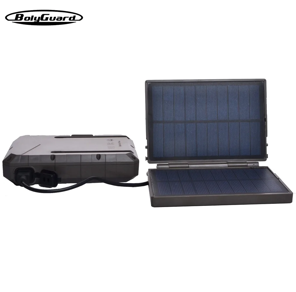 

BolySolar BC-02 Solar Panel Power Bank Solar Charger Box for Security Cam Hunting Trail Camera or other outdoor device-USB Port