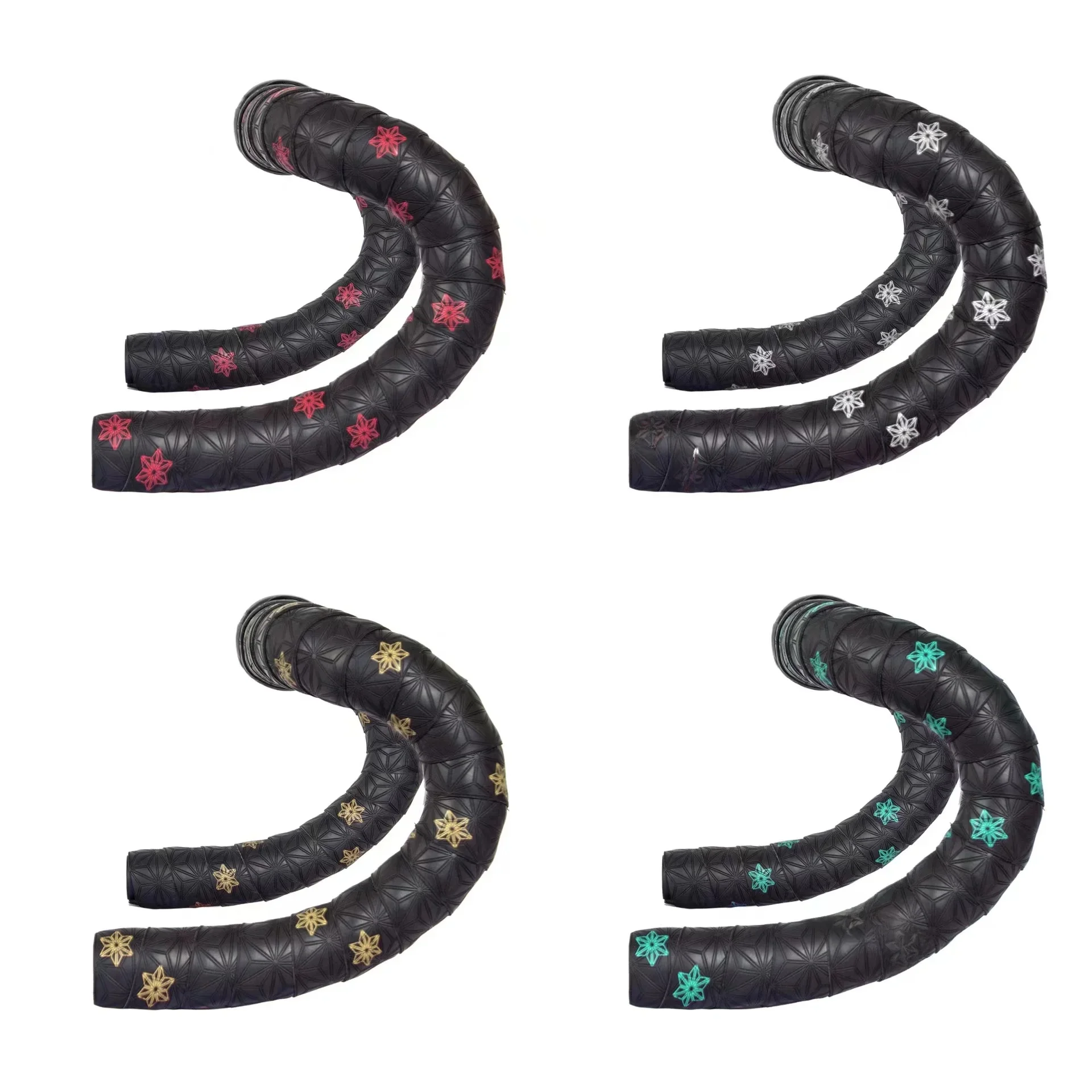 AliExpress NONE Road Bike Handlebar Tape Two-Colors Chrysanthemum Pattern Handlebar Tapes Non-slip and breathable Bar Tape Handlebar Accessories