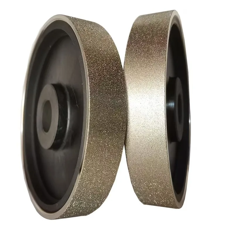 Алмазный шлифовальный круг с гальваническим покрытием, 150 мм, 6 дюймов x 32 мм, отверстие из пластиковой матрицы, параллельный полировальный круг из сплава