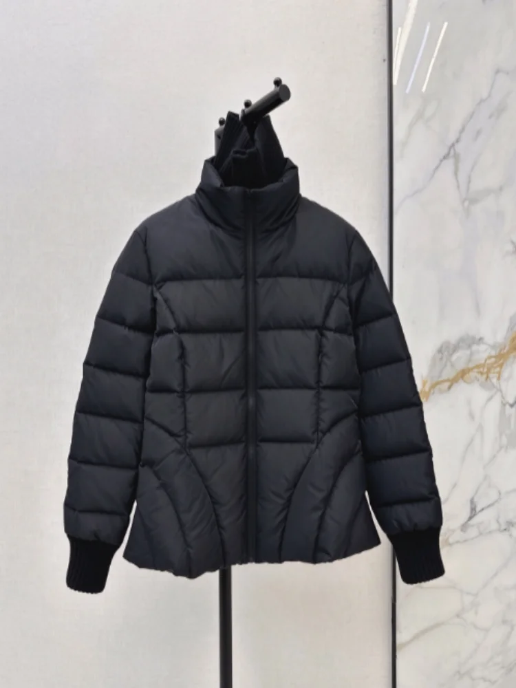 Winter New Style High-quality Stand-up Collar 90% White Goose Down Filled Short Women's Down Jacket