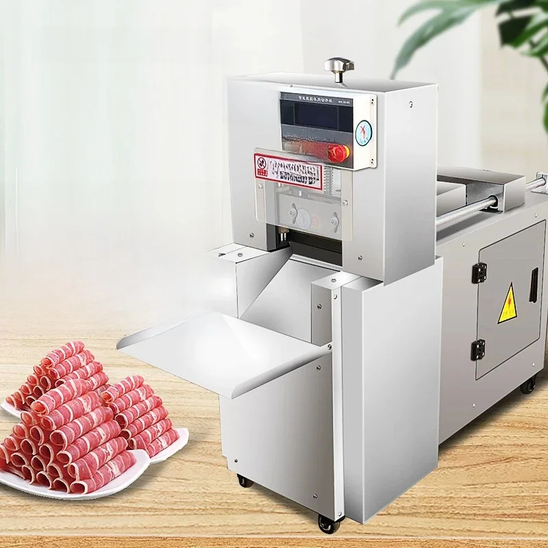 Commercial Stainless Steel Mutton Slicer Freezing Meat Beef Mutton Roll Slicer