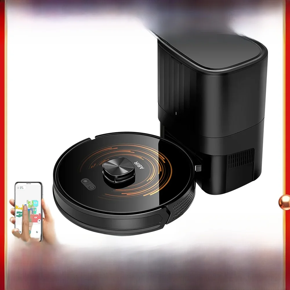 Aspirateur Robot K30 – Bac auto-vidant, Double Laser, Lampe UV, Cartographie multi-étages, Nettoyage intelligent des tapis, Autonomie de 240 min