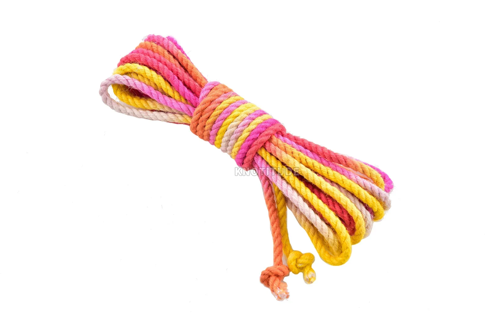 Variegated 6mm Rainbow Jute Rope Japanese Shibari Rope SM Play Rope high quality Jute yarn