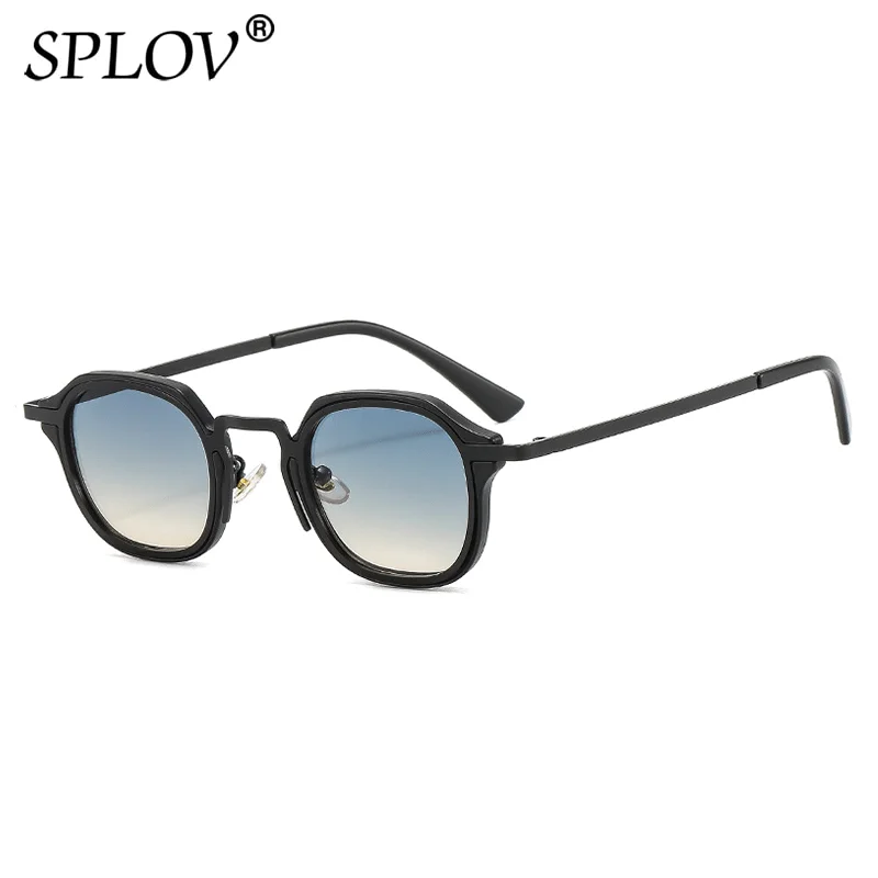 Nowe mody małe kwadratowe okulary przeciwsłoneczne mężczyźni kobiety Retro Punk odcienie mężczyzna kobieta Vintage modne okulary do jazdy UV400 czarny lampart