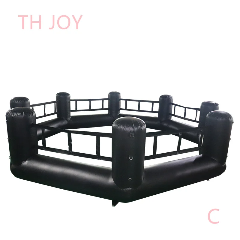 outdoor Interactive Inflatable Boxing Ring Gladiator game, 7m commercial inflatable boxing ring joust zone