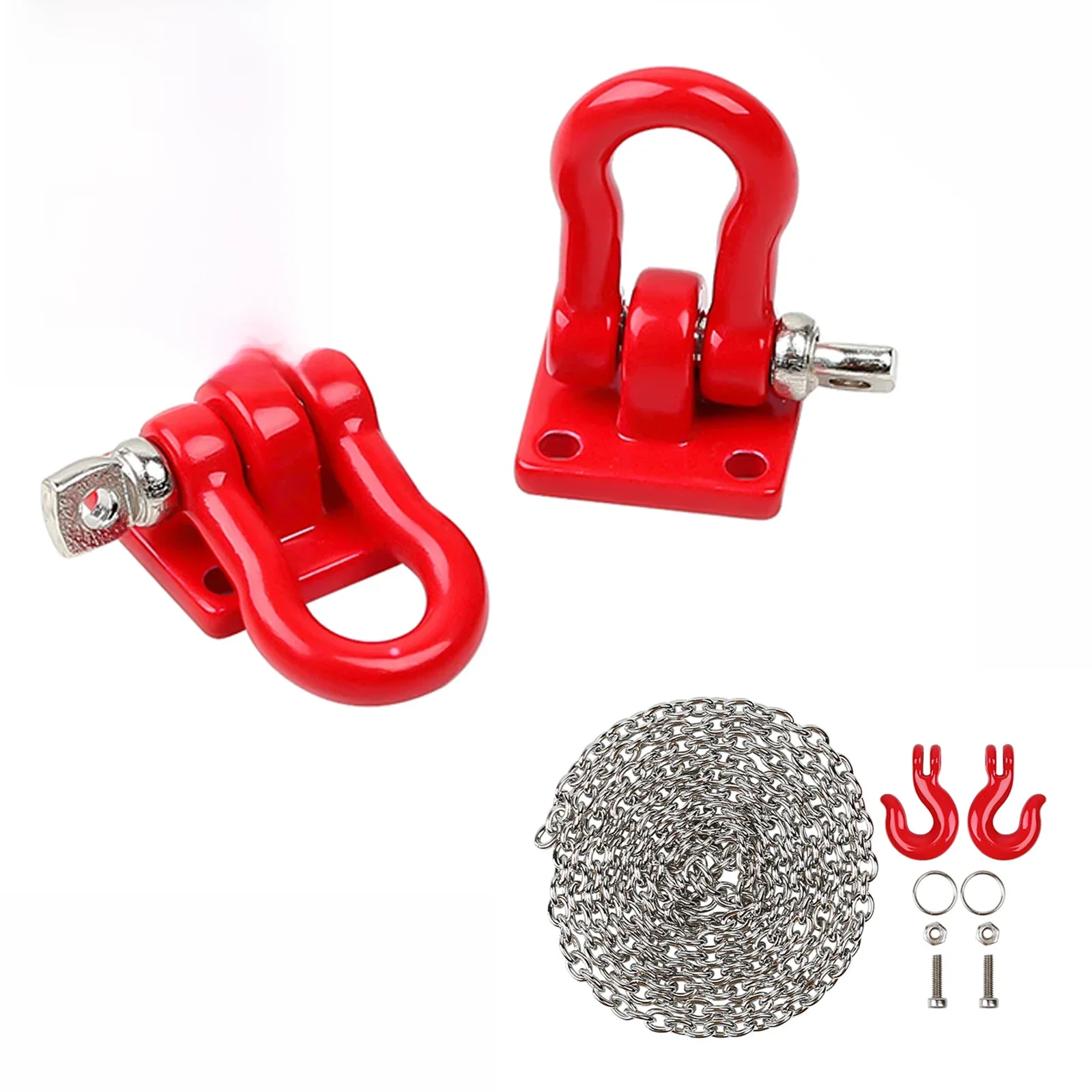 Crochet de remorquage pour remorque RS RC, accessoires métalliques, mise à niveau pour voiture sur chenilles 1:10 RC Redcat Gen8 VS4-10 Axial SCX10 90046 AXI03007 Capra