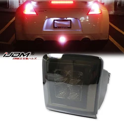 LED Bumper Fog Light Kit for 2009-2019 Nissan 370Z & 2013-17 Juke Nismo, Red Brake/Rear Fog & White LED as Backup Reverse Lamp