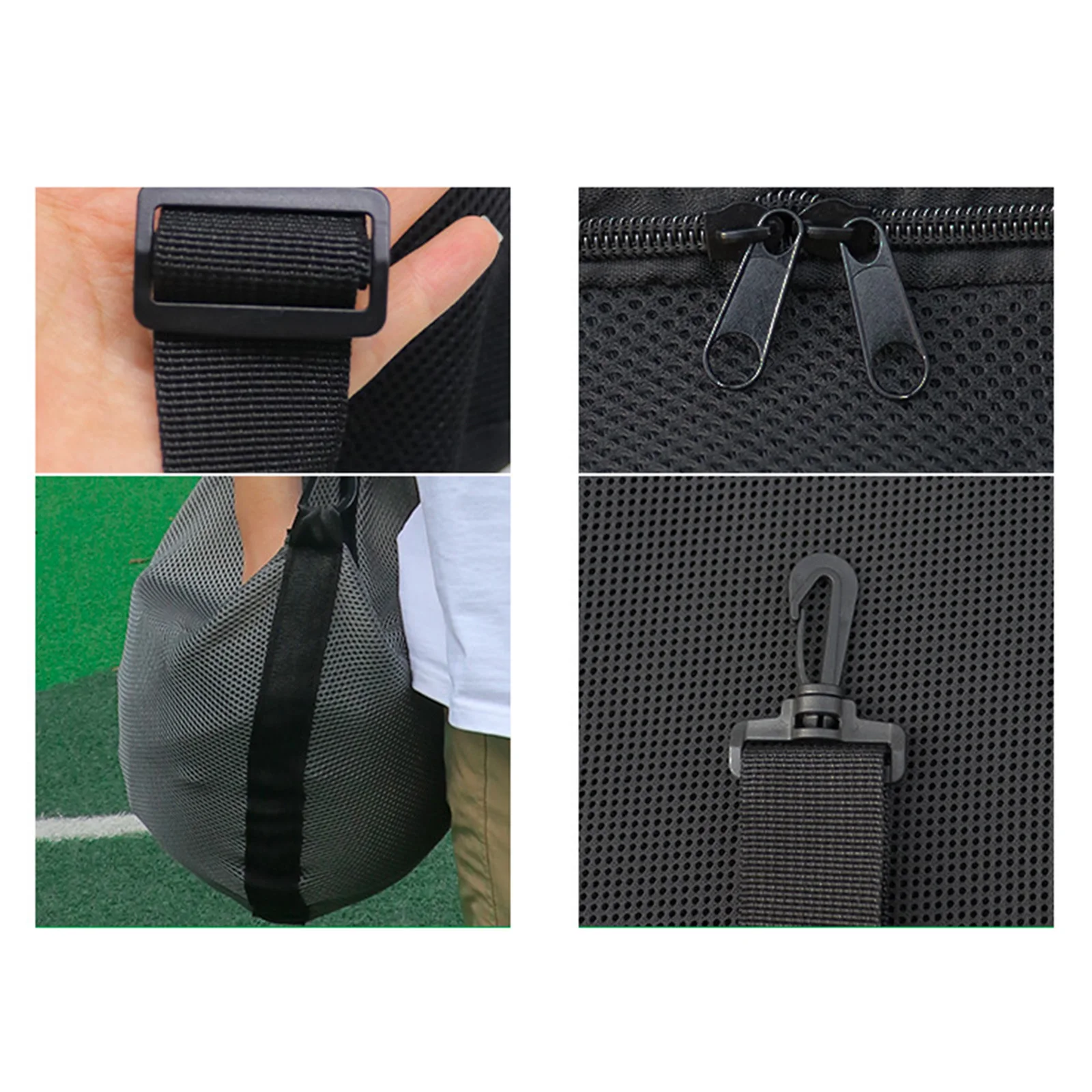 Дышащий регулируемый плечевой ремень, внутренний карман для мелких предметов, легкая баскетбольная сумка, сумка для футбольного мяча, сумка для одного мяча