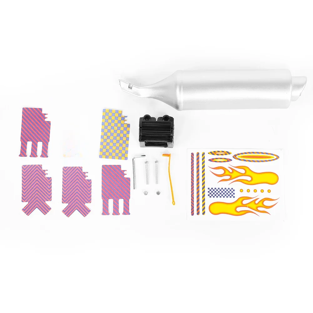 AliExpress Bike Turbo Pipe Exhaust System Bicycle Spoke Sound Maker Motocards Kit Suitable for 16-22 inch Bikes