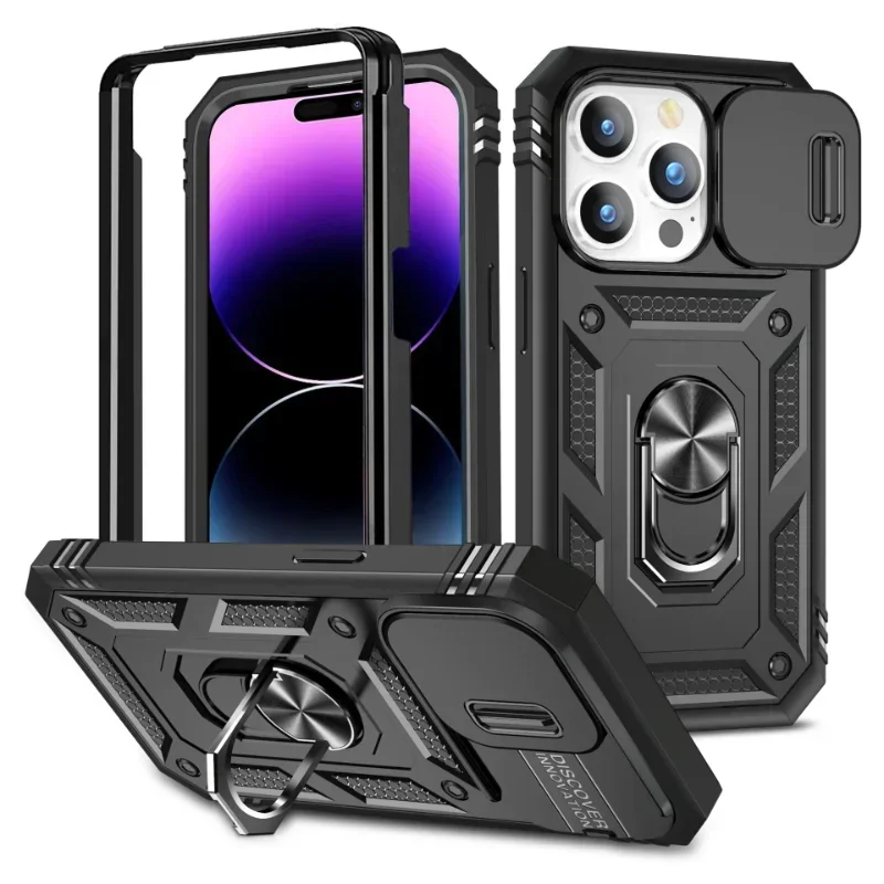 Design-Hülle für iPhone 15 14 Pro Max 13 12 11 Pro XR X 360 Ganzkörper-robuste schützende