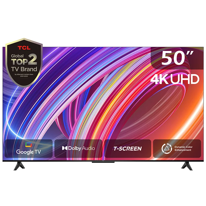 TCL 50'' P61B Series 4K Ultra HD HDR Smart TV Google Assistant, Google TV,  Dolby Audio, HDR10