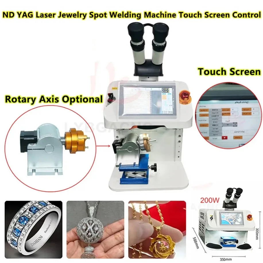 

Portable Jewelry Laser Welding Machine Built-In Integrated Water Tank YAG Laser Weld Machine For Ring Bangle Bracelet Dental
