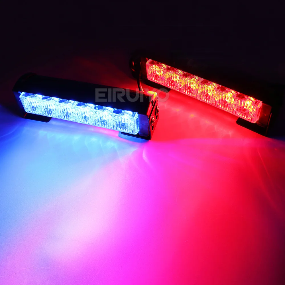 Amber White 2x4 2x6 LED Hight Quality Truck Grille Strobe Lightbar Police Ambulance Emergency Flashing Warning Lights 12V 24V - Image 5