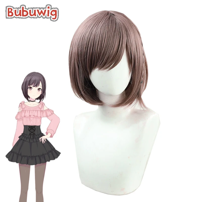 

Bubuwig Synthetic Hair Project Sekai: Colorful Stage feat. Shinonome Ena Cosplay Wig 35cm Short Brown Bob Wigs Heat Resistant