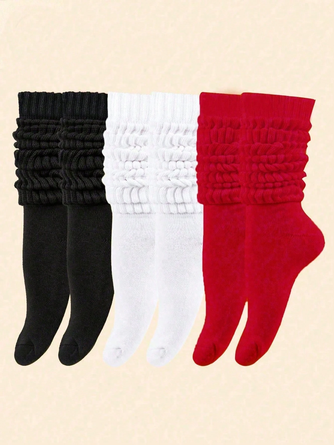 3 Pairs of Women's Socks, Mid Length Socks, Special Promotion, Y2K Style, Cute, Sporty, Fun, White Socks, Fashionable Gift