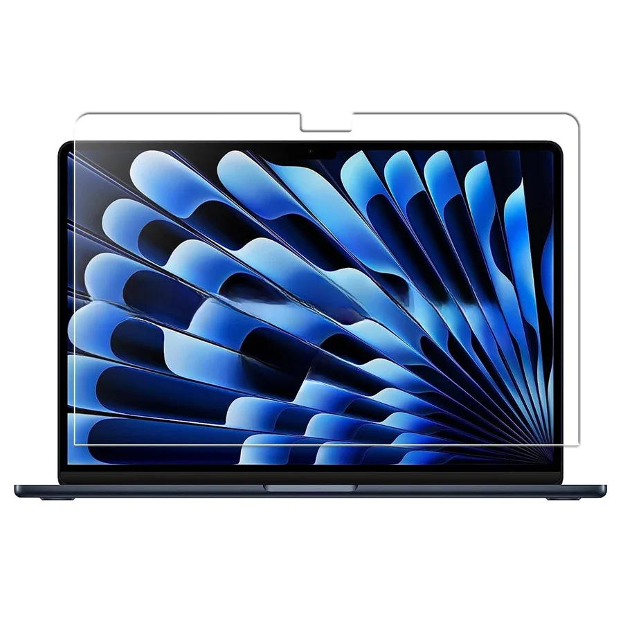 Folia ochronna ze szkła hartowanego na ekran MacBook Air 13.6 cala M4 A3240 2025, M3 2024 A3113, tablet, odporna na zarysowania, HD — zdjęcie 2