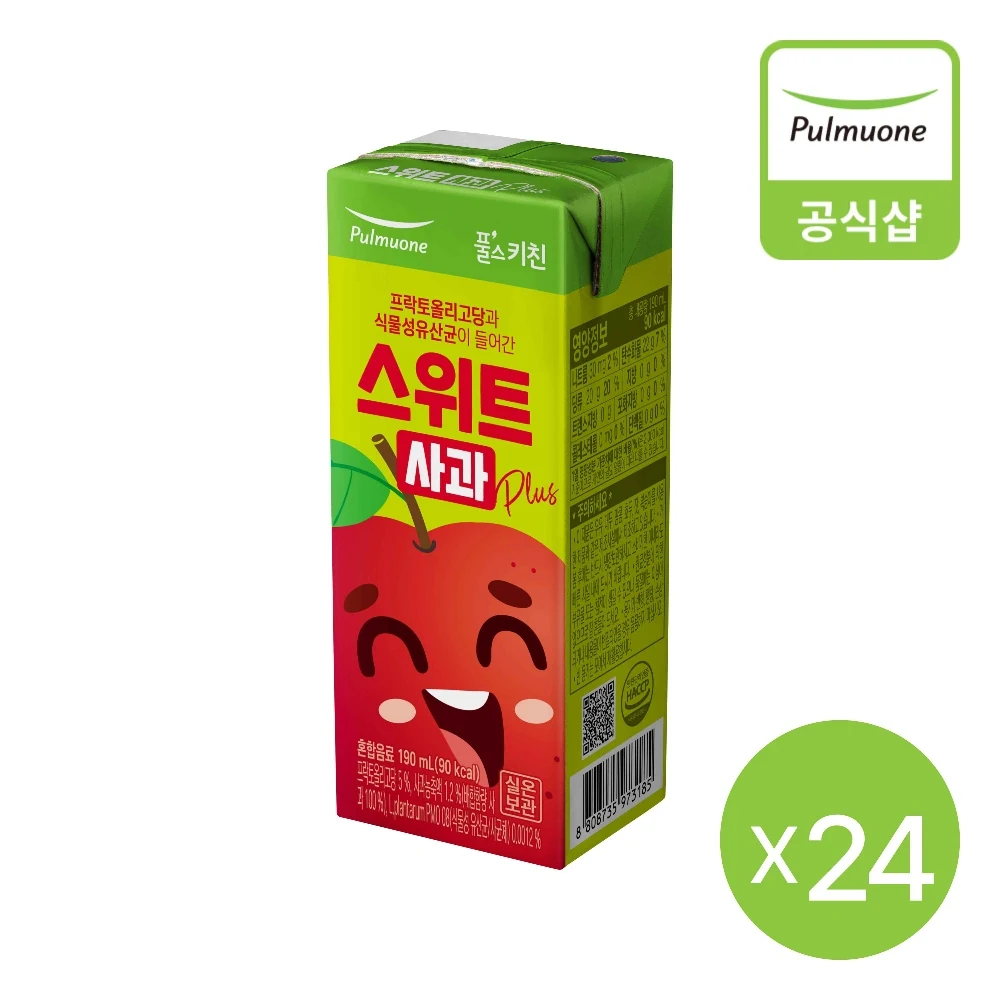 [Pulmooone] Full-skit-in-the-sweets Apple PLUS _ 190ml x 24 pieces