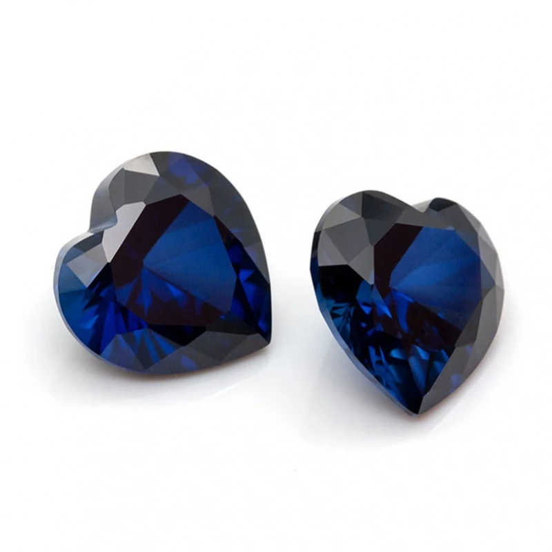 Pretty Sapphire Heart-shaped Large Size 15×15mm 9.0ct For Jewelry Making VVS Loose Gemstone Passed Test