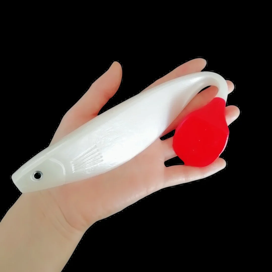 Swolfy 23 cm 70g leurres de pêche en eau salée grand appât souple alose PVC bar brochet artificiel Swimbait pagaie queue gabarit Wobblers