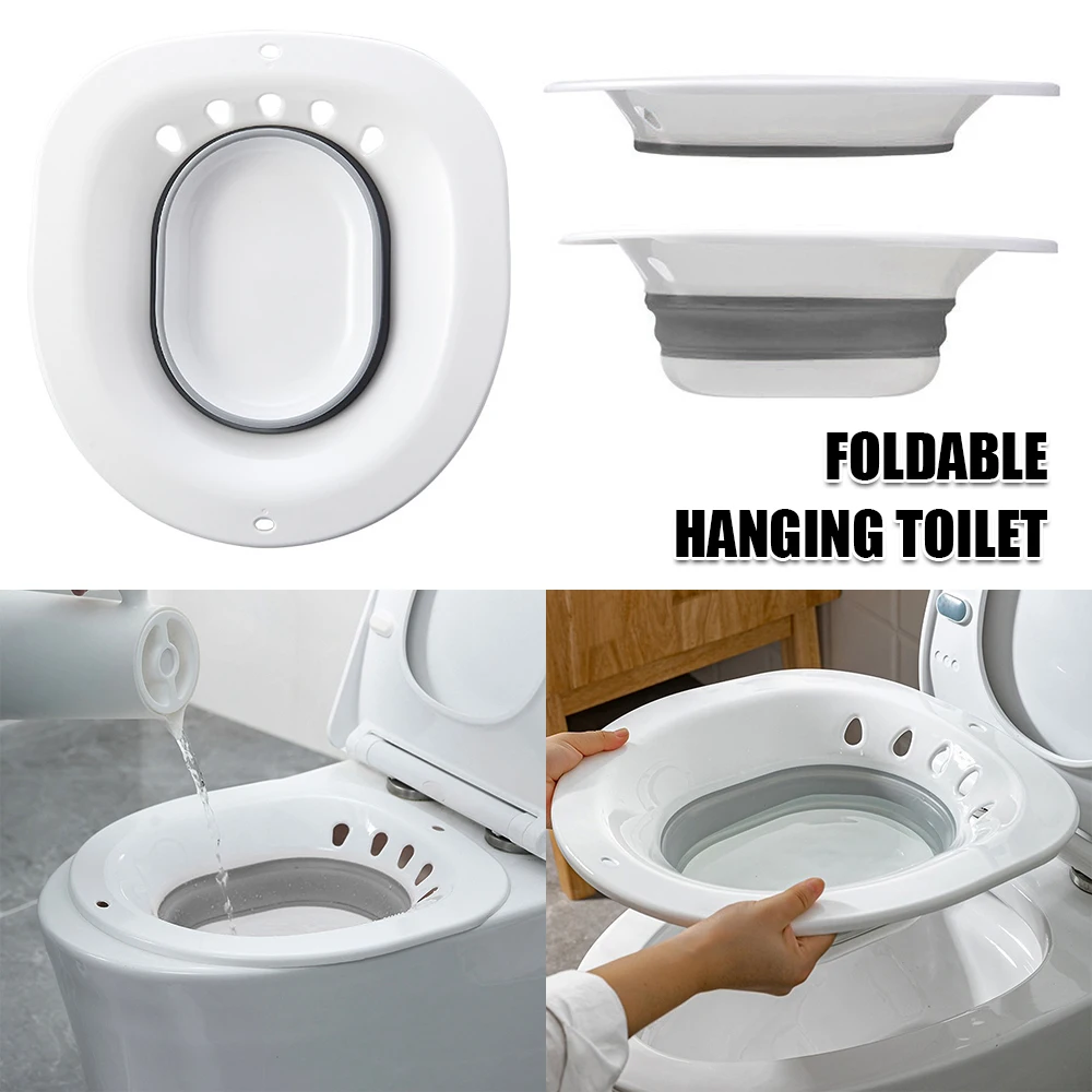 Unisex Folding Toilet Bidet Fumigation butt hemorrhoids Pregnant Toilet Seat Tub