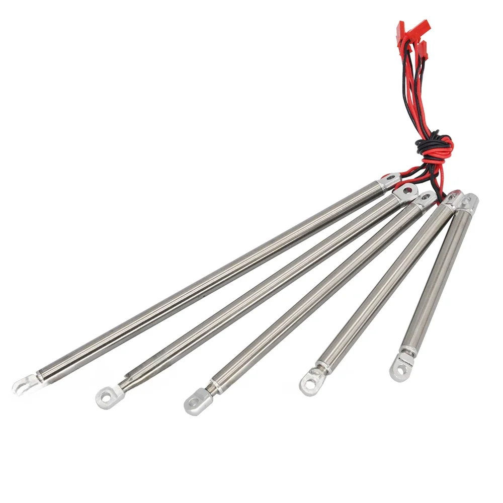 Elektryczny siłownik tłokowy Full Metal, cylinder symulacyjny, skok 30/50/80/100/130mm, 3 ~ 6V, do samochodów RC, koparek, części do modeli DIY — 2