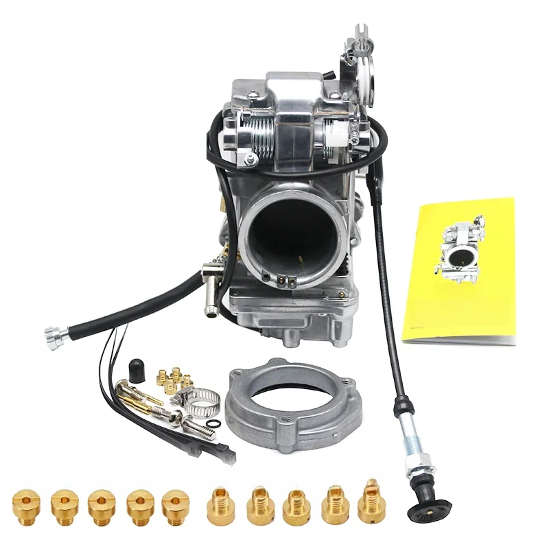 Zsdtrp Motorfiets Carburateur Mikuni Hsr TM42 42Mm HSR45 45Mm HSR48 48Mm Voor Harley Evo Evolution Pumper Carburateur met Jets - afbeelding 2