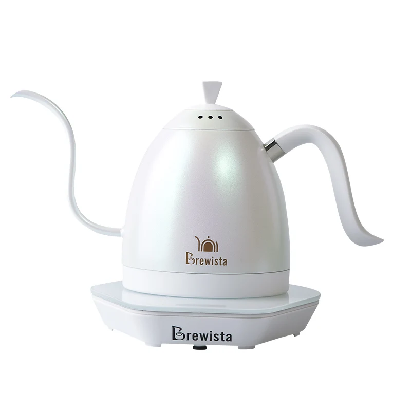 Brewista 304 Stainless Steel Gooseneck Flap Coffee Pot Fine Matter Brewing Tea Kettle 220V Digital Display Kettle with Screen