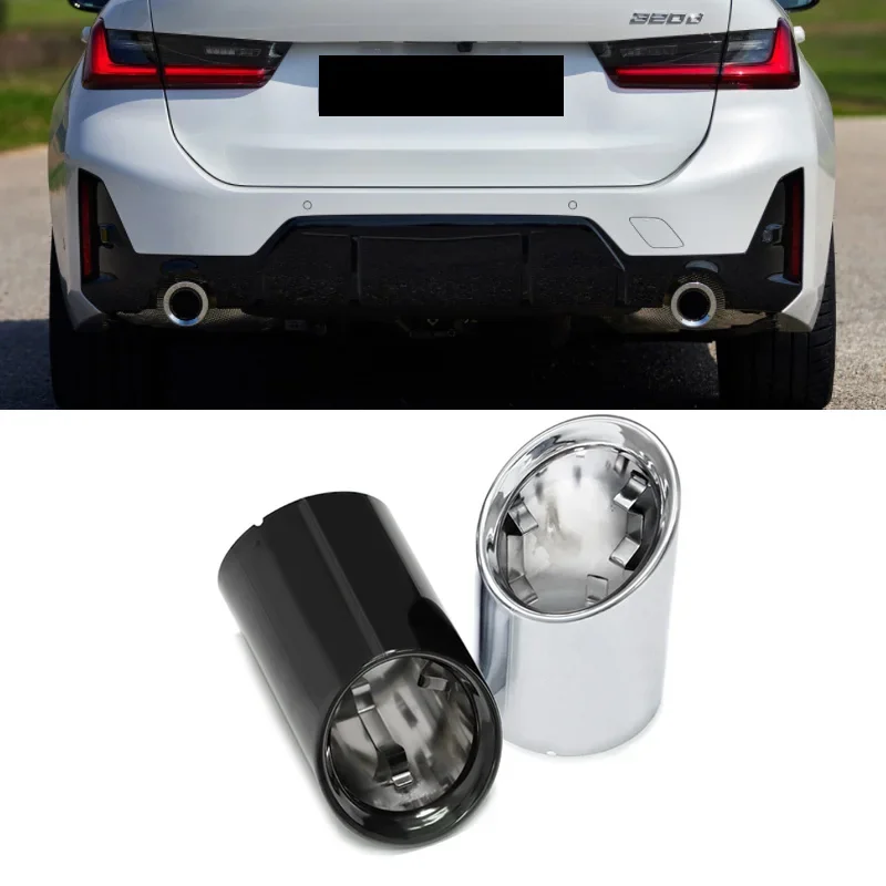 Voor BMW 3 Serie G20 G21 320D 330i 320i 2019-2022 3 Serie Uitlaat Tip Uitlaatpijp Vervanging Uitlaatsysteem Nozzle Uitlaat Cover - afbeelding 2