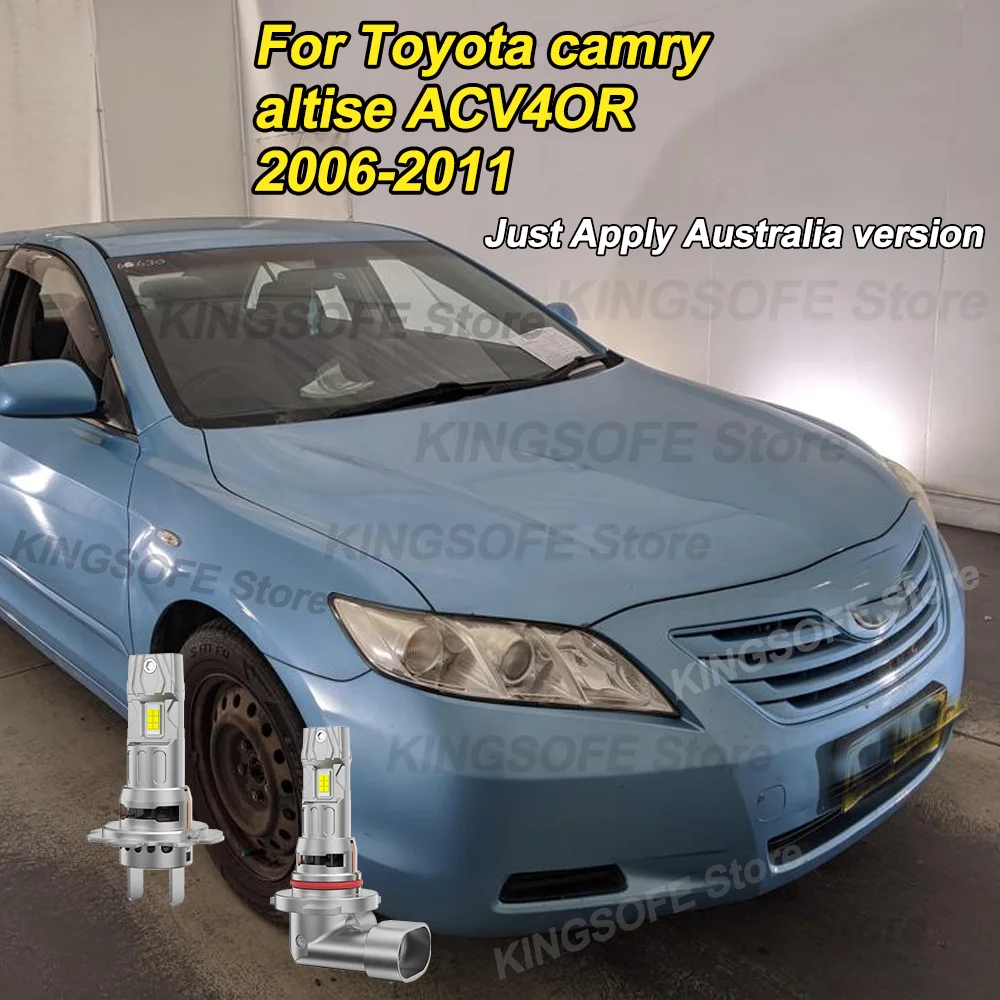 2/4Pcs 6000k LED Headlight Bulbs 50000LM With Fan For Toyota camry altise ACV4OR 2006 2007 2008 2009 2010 2011