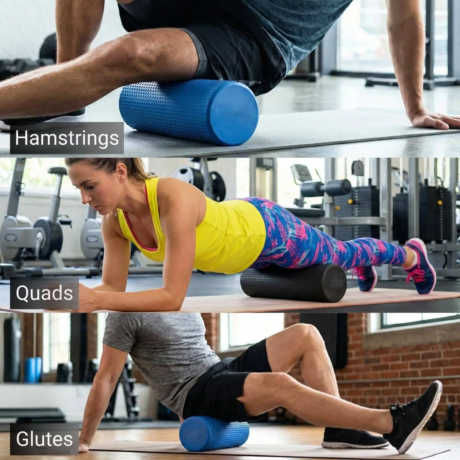 EVA Yoga-Schaumstoffrolle, Workout-Schaumstoffrolle, Pilates-Körperübungsrolle für Rücken, Beine und Körperdehnung. – Detail 6