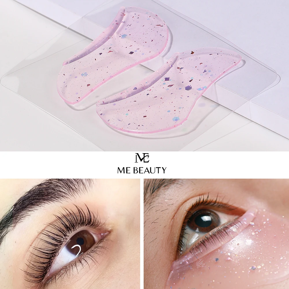 1 Pair Lower Lash Lift Pads, Self-Adhesive Lash Lift Shields for Eyelash Curling and Lifting, Reusable Silicone Lash Rods