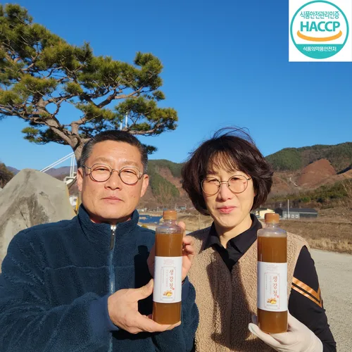 생강청 당제로 유기농생강 무설탕 무가당 국산 580g 콜드진 