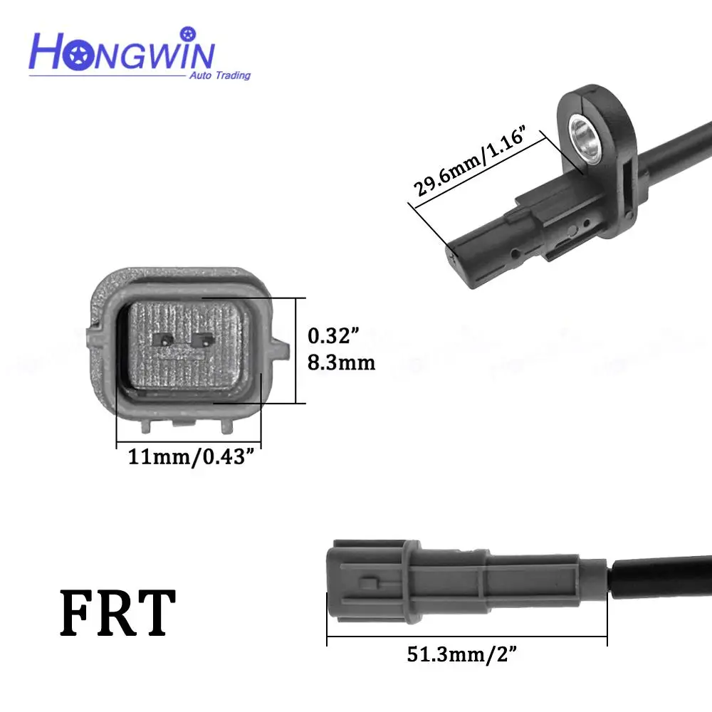 ABS Wheel Speed Sensor Rear Front 59830H5400 91921H520 For Hyundai Accent IV V Solaris/Solaris II 2017- KIA Rio 2016- G4FG G4LC