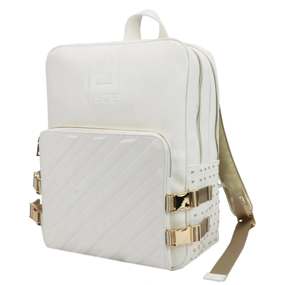 Tas sekolah Gorfia model baru berbahan kulit PU kapasitas besar, multifungsi, desain simpel, ransel untuk perjalanan dan santai.