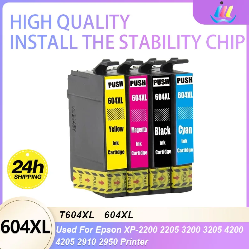 JMDD 604XL Compatible Ink Cartridge for Epson T604 T604XL with Chip Full Capacity Compatible with XP 2200 2205 3200 3205 4200