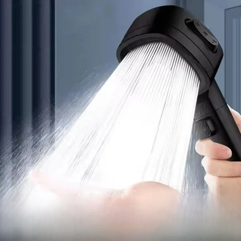 Pommeau de douche haute pression, économie d'eau, 3 Modes, pomme de douche réglable, arrêt à une touche, pulvérisateur de Massage de l'eau, accessoires de salle de bains
