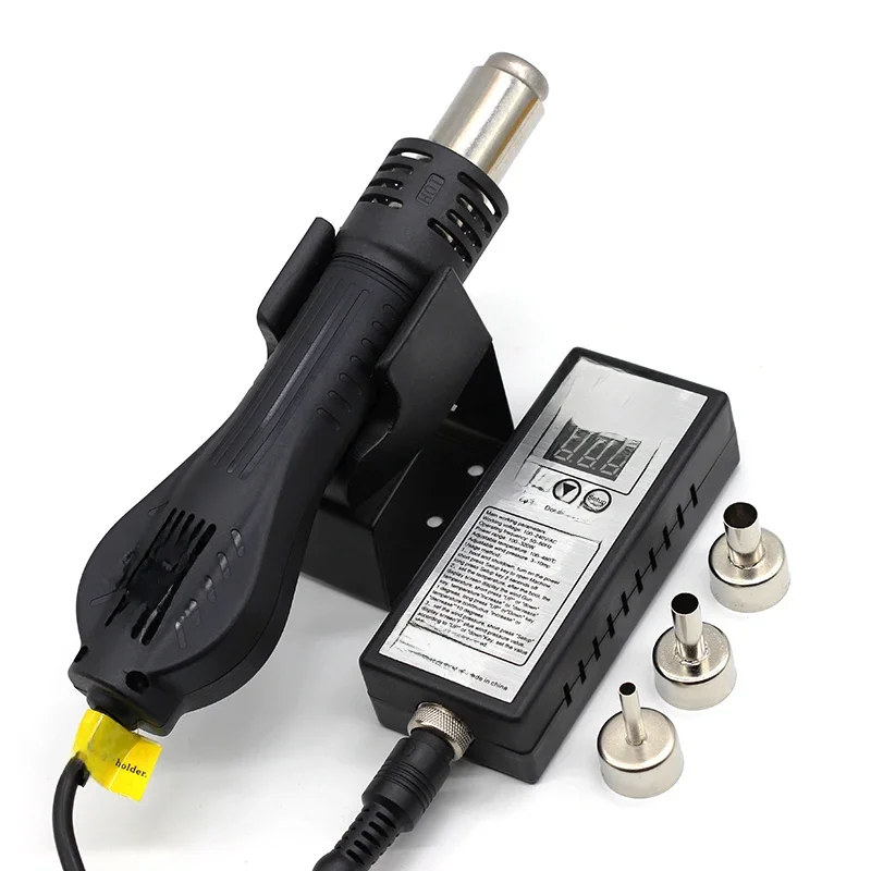 8858 Pistolet na gorące powietrze Micro Rework Stacja lutownicza LED Cyfrowa suszarka do włosów Lutowanie do telefonów komórkowych BGA SMD PCB IC Narzędzia naprawcze 8898 — zdjęcie 2