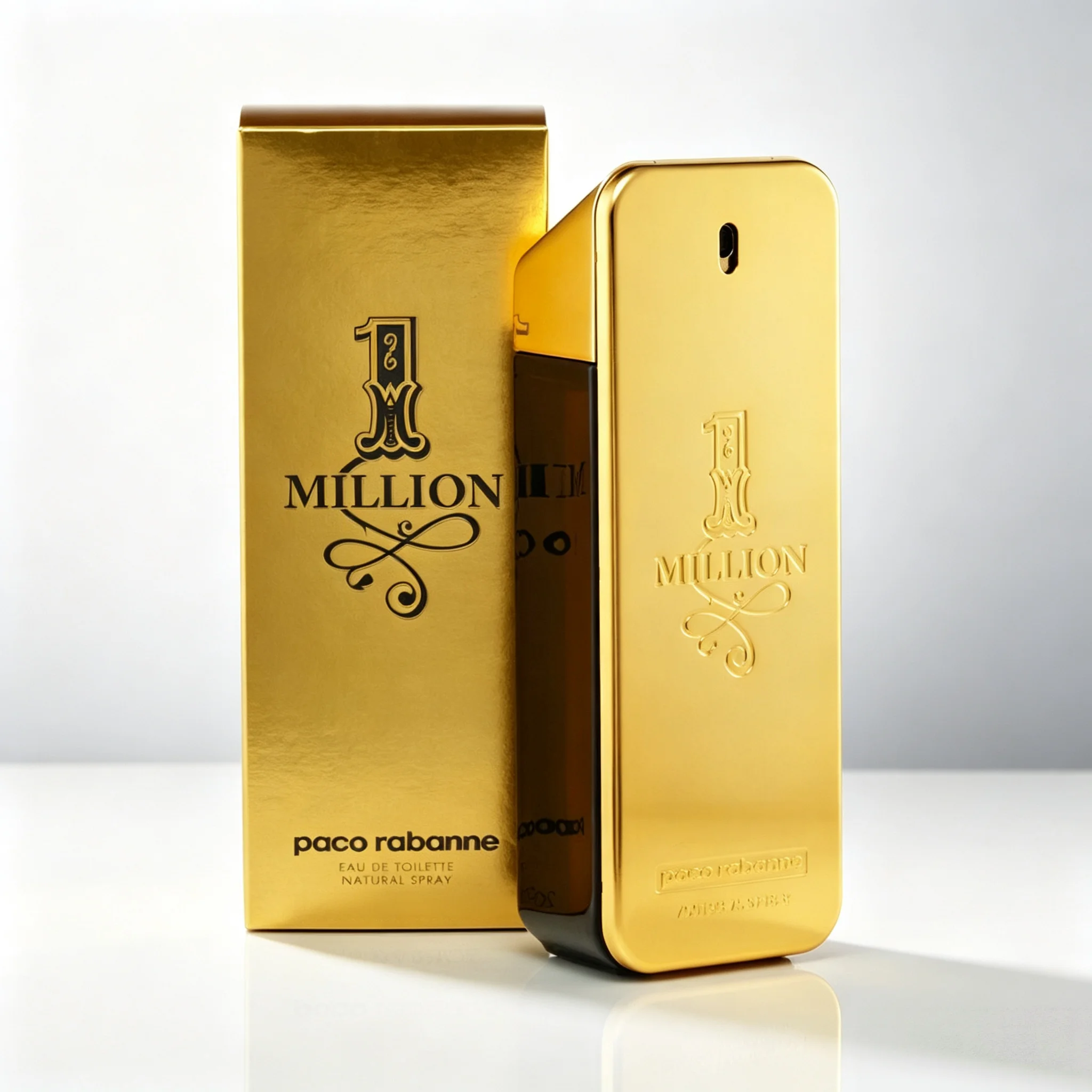 Paco Rabanne 1 Million Natural Spray Profumo Lunga Durata Legnoso Speziato con Scatola Originale