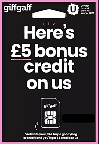 Tarjeta Sim de Reino Unido, tarjeta Sim de Inglaterra, GiffGaff, SMS entrantes gratis en todo el mundo, tarjetas SIM de Reino Unido