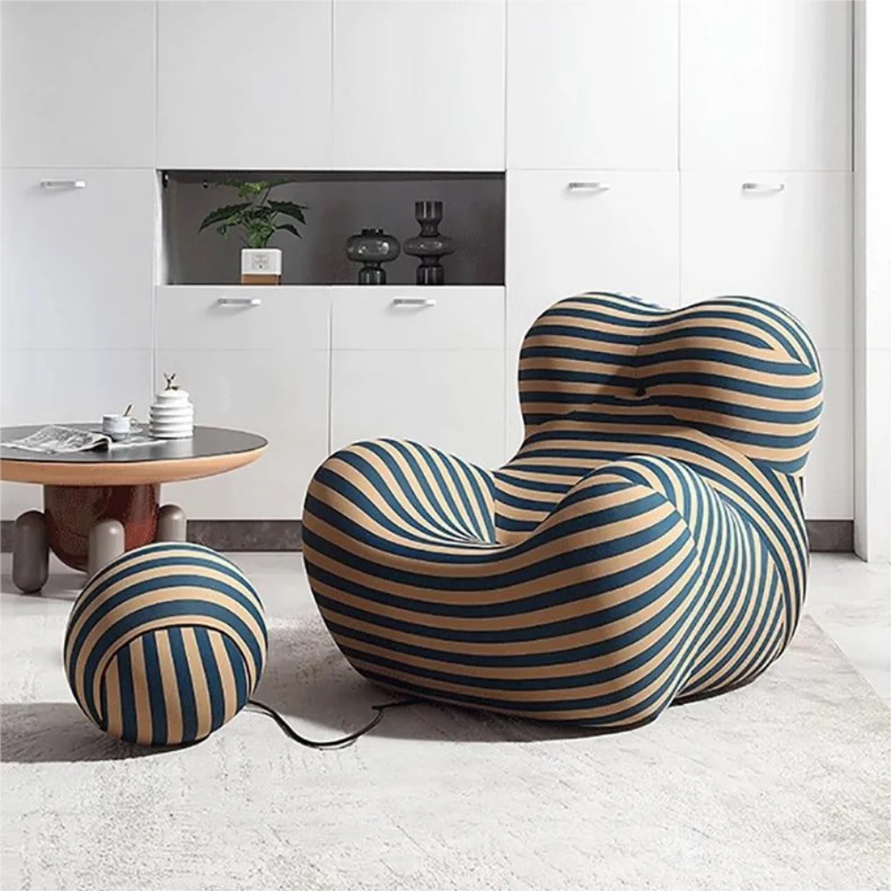 Living Room lazy sofa Lounge Single Chaise Balcony Bean Bag Recliner Lounges Balcony  Recliner Armchair Comfortable Chair image 3