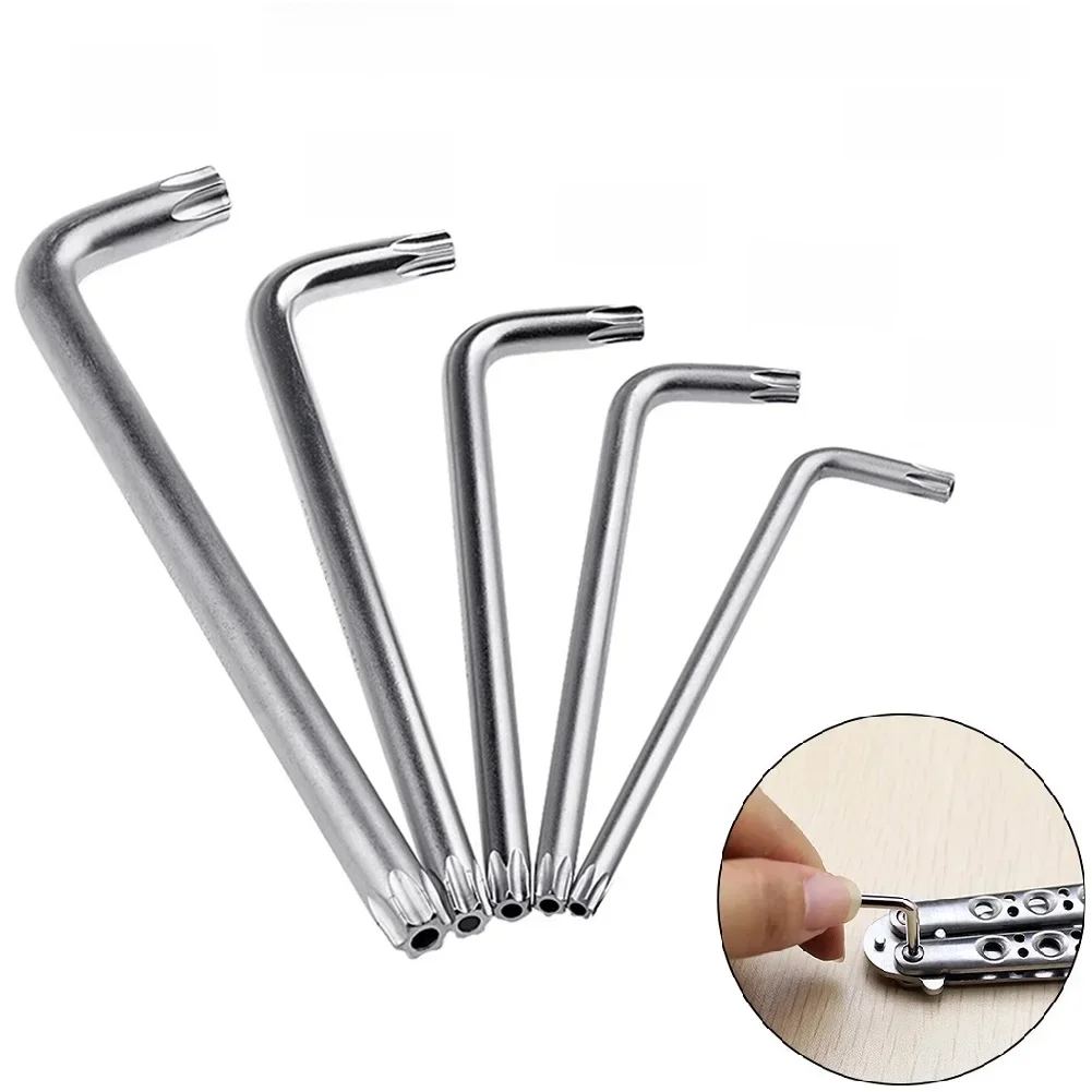 2 pièces clé hexagonale Torx tournevis clé T30 T20 T25 T15 acier allié Double extrémité 2 voies Mini tournevis Torx clé outil