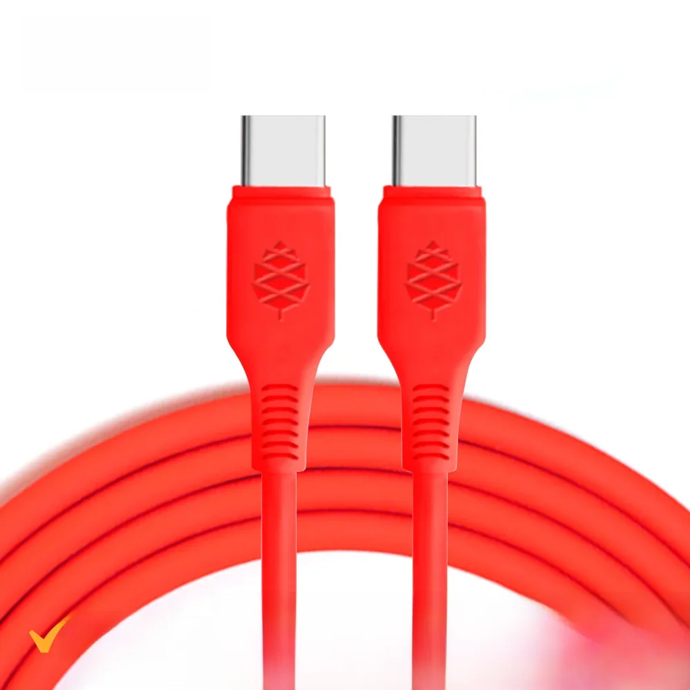 Oryginalny silikonowy kabel ładujący Pine64 USB typu C do TypeC do elektrycznej lutownicy Pinecil PinePhone i Pinebook Pro — zdjęcie 2