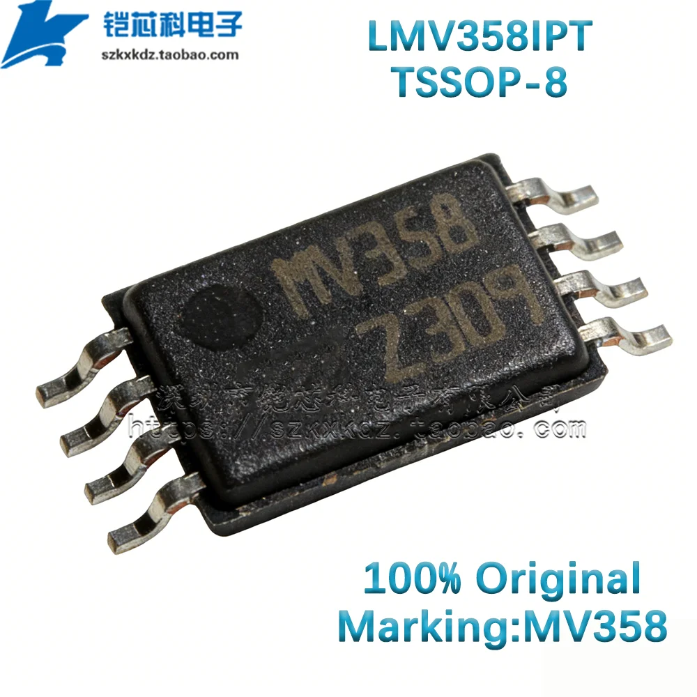 10PCS New Original Original LMV358IPT LMV358 MV358 SMD TSSOP-8 IC low power, input/output rail-to-rail operational amplifiers
