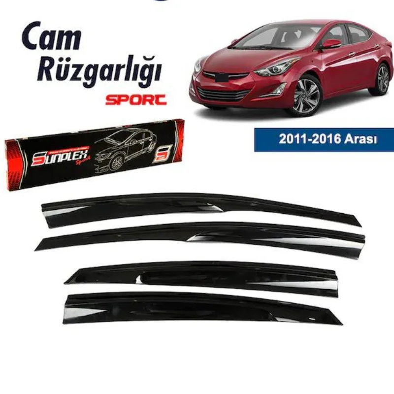 Car window accessories For Hyundai Elantra 2011-2017 Sport Style window deflector rain cover visor awnings